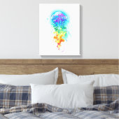 Rainbow-Qualle Leinwanddruck (Insitu (Schlafzimmer))