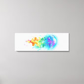 Rainbow-Qualle Leinwanddruck (Vorderseite)