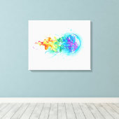 Rainbow-Qualle Leinwanddruck (Insitu (Holzboden))