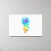 Rainbow-Qualle Leinwanddruck (Vorderseite)