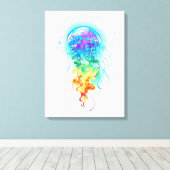 Rainbow-Qualle Leinwanddruck (Insitu (Holzboden))