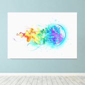 Rainbow-Qualle Leinwanddruck (Insitu (Holzboden))