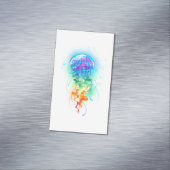 Rainbow-Qualle Magnetische Visitenkarte (Beispiel)
