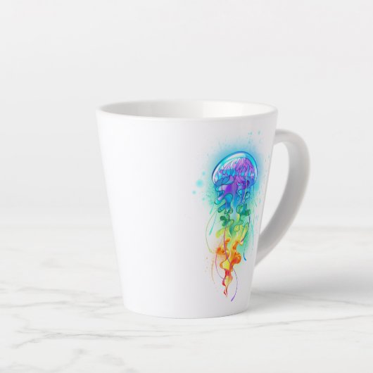 Rainbow-Qualle Milchtasse (Rechte Ecke)
