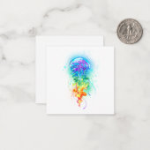 Rainbow-Qualle Mitteilungskarte (Vorderseite/Rückseite Beispiel)
