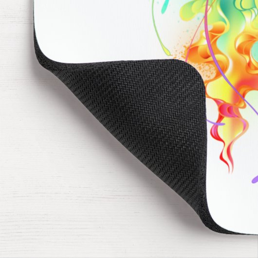 Rainbow-Qualle Mousepad (Ecke)