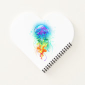 Rainbow-Qualle Notizblock (Rückseite)