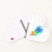 Rainbow-Qualle Notizblock (Innenseite)