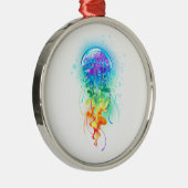Rainbow-Qualle Ornament Aus Metall (Rechts)