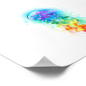 Rainbow-Qualle Poster (Ecke)