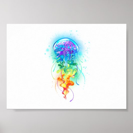 Rainbow-Qualle Poster (Vorne)