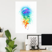 Rainbow-Qualle Poster (Heimbüro)