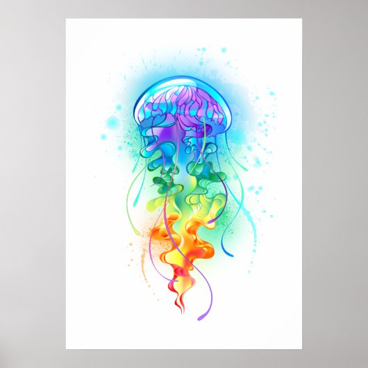 Rainbow-Qualle Poster (Vorne)