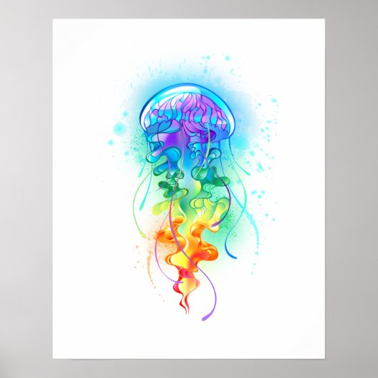 Rainbow-Qualle Poster (Vorne)