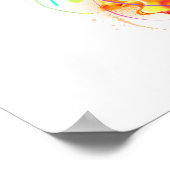 Rainbow-Qualle Poster (Ecke)