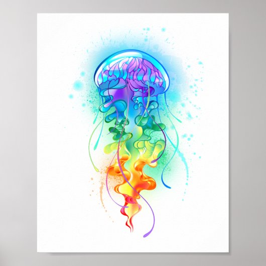 Rainbow-Qualle Poster (Vorne)