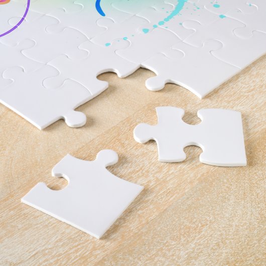 Rainbow-Qualle Puzzle (Seite)