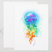 Rainbow-Qualle Save The Date (Vorne/Hinten)
