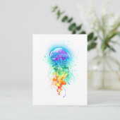 Rainbow-Qualle Save The Date (Stehend Vorderseite)