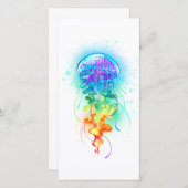 Rainbow-Qualle Save The Date (Vorne/Hinten)