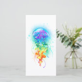 Rainbow-Qualle Save The Date (Stehend Vorderseite)