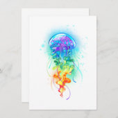 Rainbow-Qualle Save The Date (Vorne/Hinten)