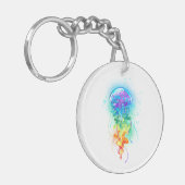 Rainbow-Qualle Schlüsselanhänger (Vorderseite links)