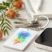 Rainbow-Qualle Schlüsselanhänger (Vorderseite rechts)