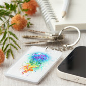 Rainbow-Qualle Schlüsselanhänger (Vorderseite rechts)