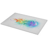 Rainbow-Qualle Schneidebrett (Ecke)