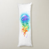 Rainbow-Qualle Seitenschläferkissen (Rückseite (Vertikal))