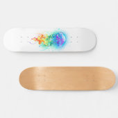 Rainbow-Qualle Skateboard (Horizontal)