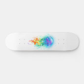 Rainbow-Qualle Skateboard (Horizontal)