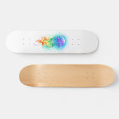 Rainbow-Qualle Skateboard (Horizontal)
