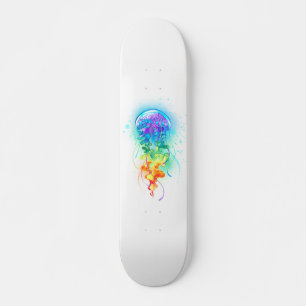 Rainbow-Qualle Skateboard