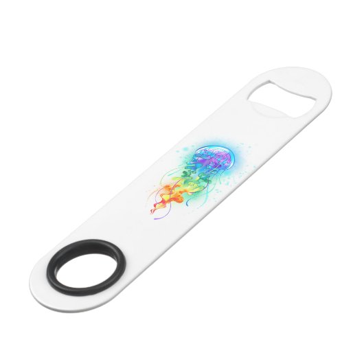 Rainbow-Qualle Speed Flaschenöffner (Rückseite Schrägansicht)