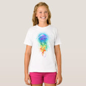 Rainbow-Qualle T-Shirt (Vorne ganz)