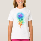 Rainbow-Qualle T-Shirt (Vorderseite)