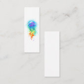 Rainbow-Qualle Telefonnummerkarte (Vorne/Hinten)