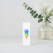 Rainbow-Qualle Telefonnummerkarte (Stehend Vorderseite)