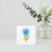 Rainbow-Qualle Telefonnummerkarte (Stehend Vorderseite)