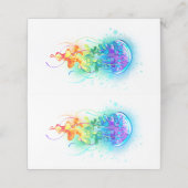 Rainbow-Qualle Terminkarte (Außenseite Aufgefaltet)