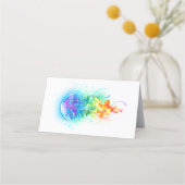 Rainbow-Qualle Terminkarte (Rückseite)