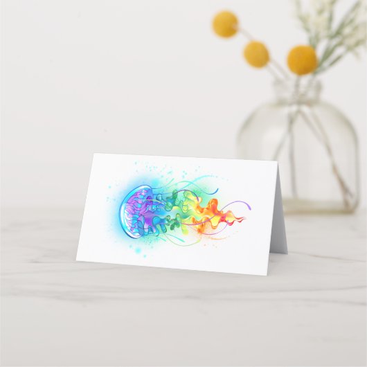 Rainbow-Qualle Terminkarte (Rückseite)