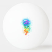Rainbow-Qualle Tischtennisball (Rückseite)
