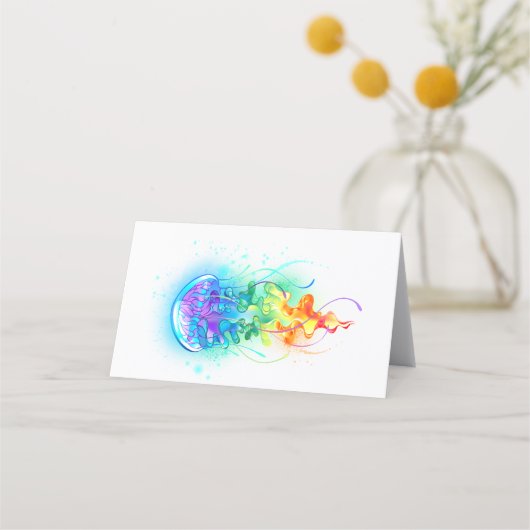 Rainbow-Qualle Treuekarte (Rückseite)