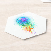 Rainbow-Qualle Untersetzer (angewinkelt)