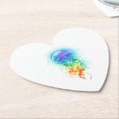 Rainbow-Qualle Untersetzer (angewinkelt)