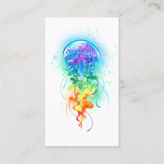 Rainbow-Qualle Visitenkarte (Rückseite)