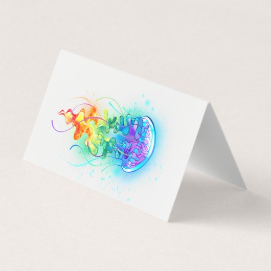 Rainbow-Qualle Visitenkarten (Rückseite)